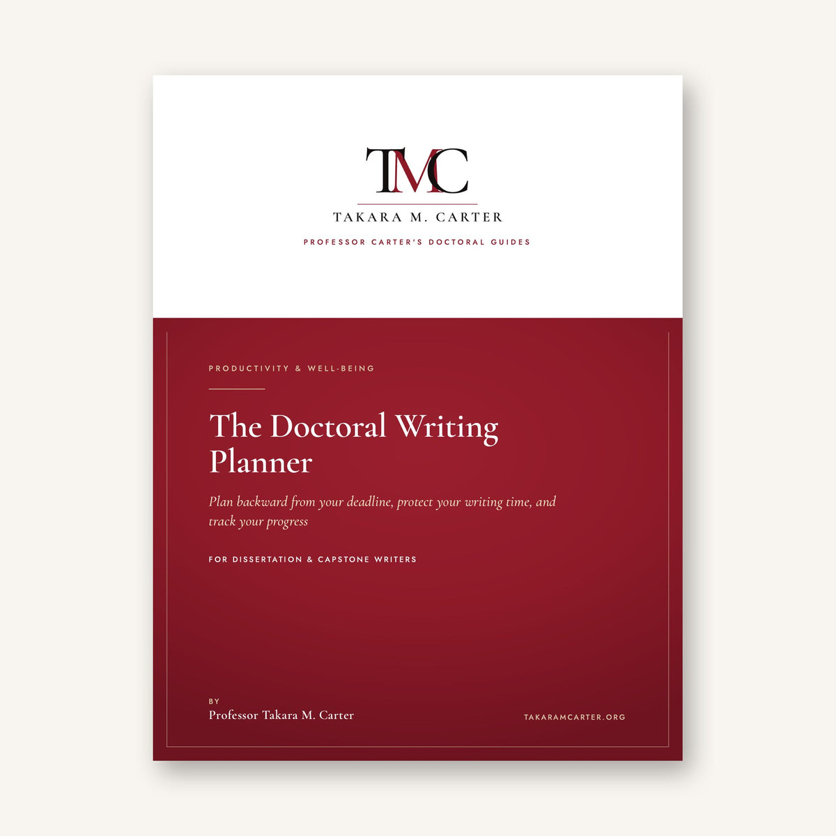 The Doctoral Writing Planner