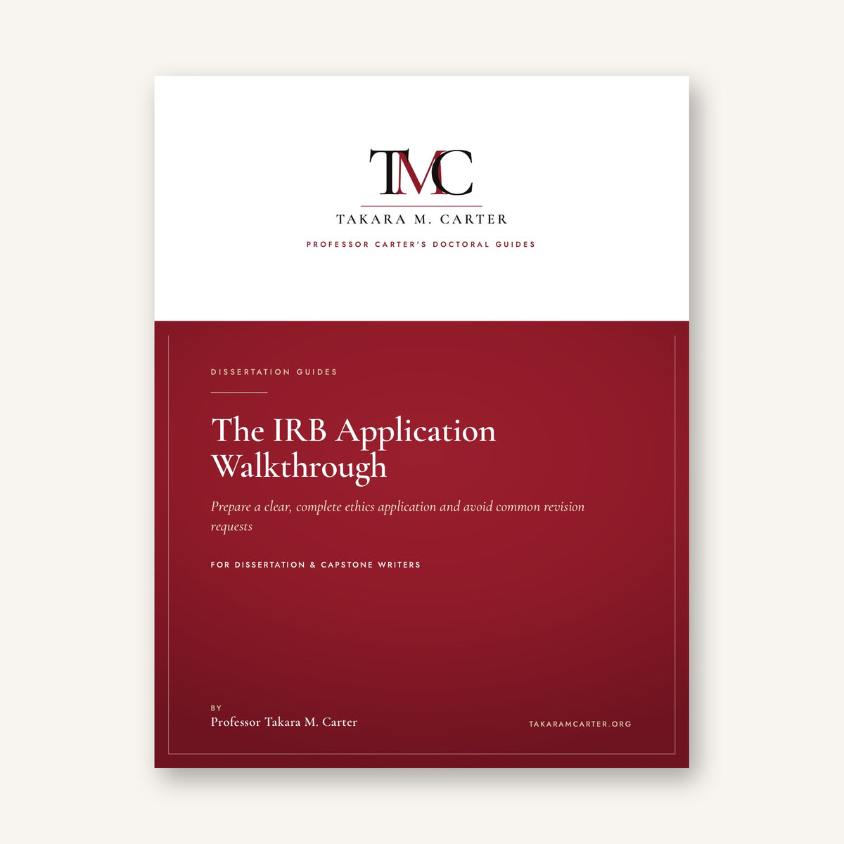 The IRB Application Walkthrough