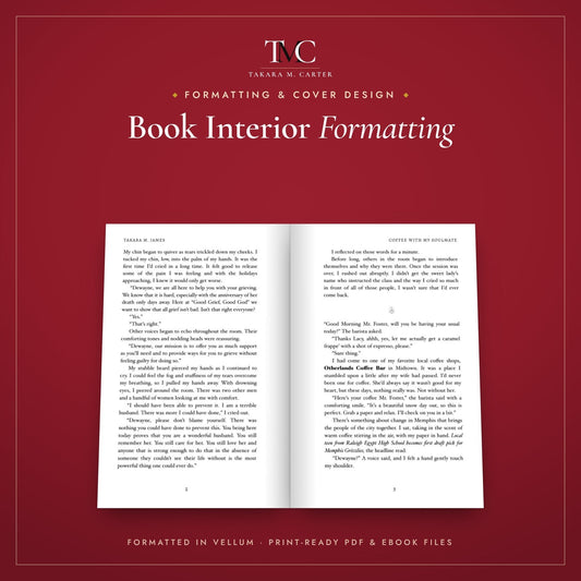 Book interior formatting by TMC Editorial & Design Services