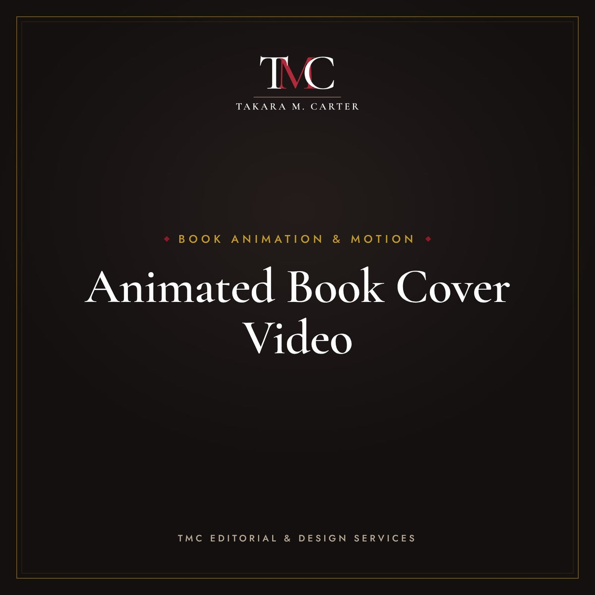 Animated Book Cover Video · TMC Editorial & Design Services