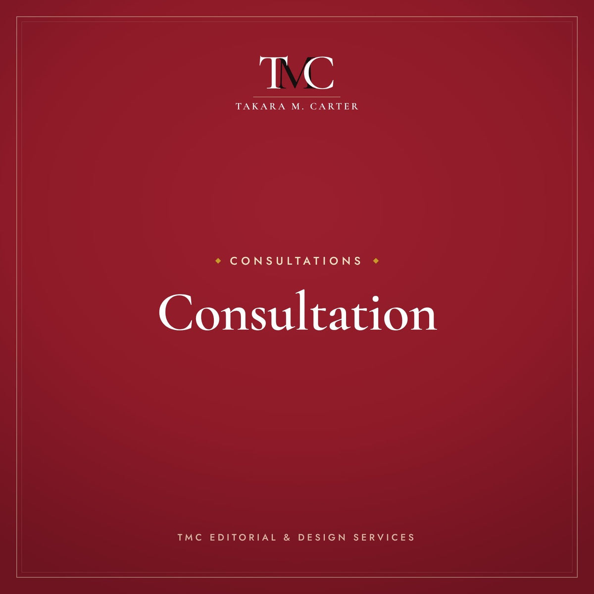 Consultation · TMC Editorial & Design Services