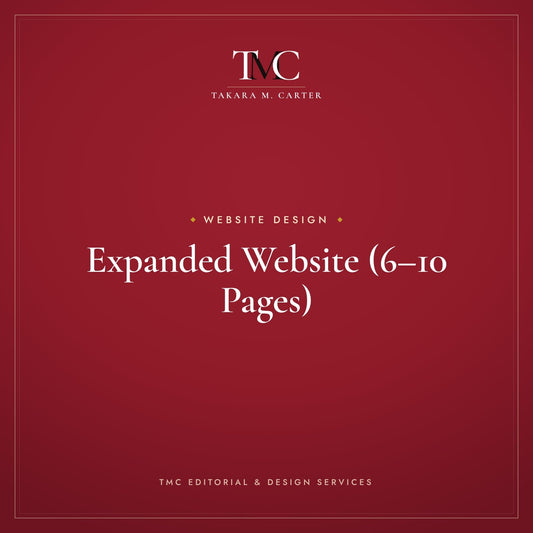 Expanded Website (6–10 Pages) · TMC Editorial & Design Services