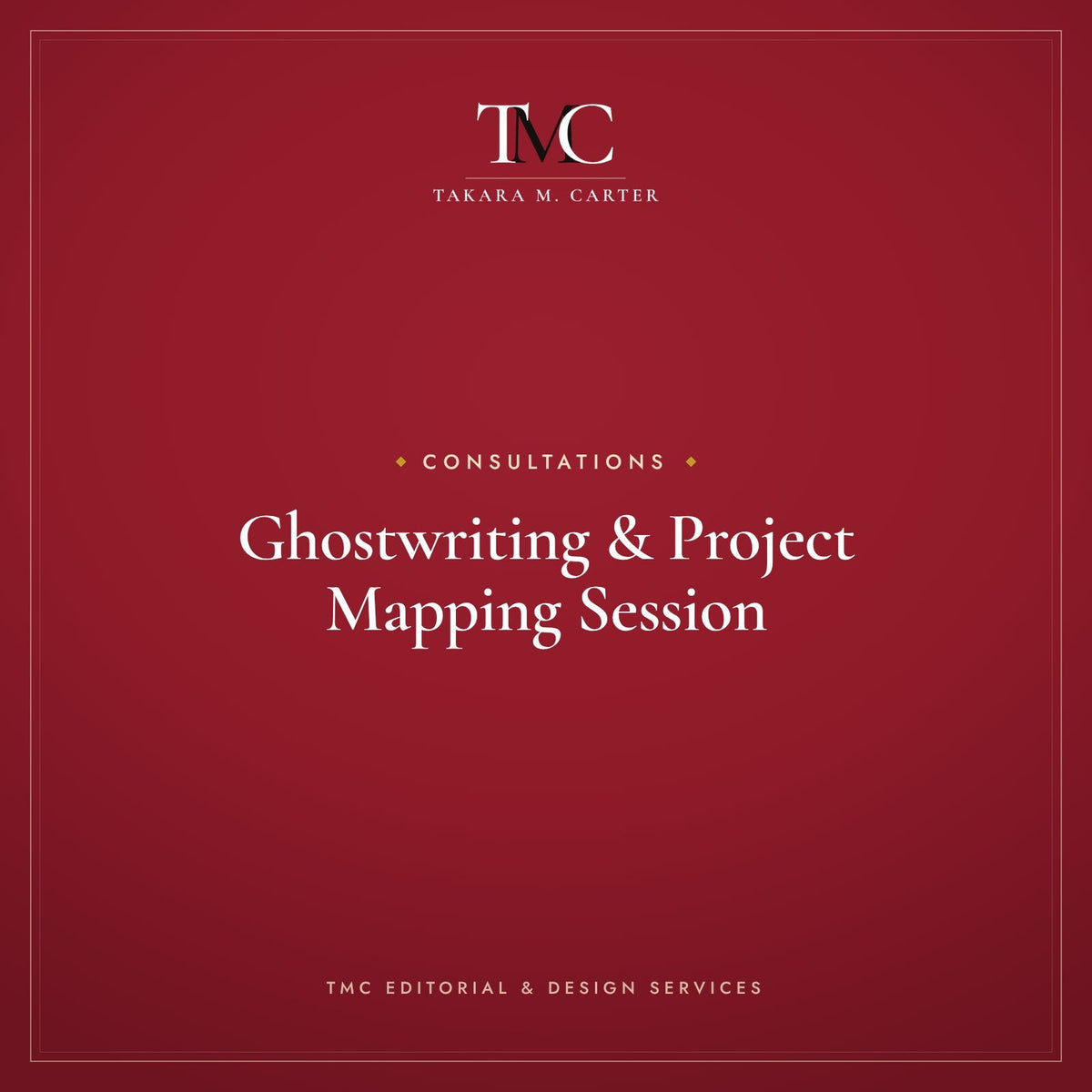 Ghostwriting & Project Mapping Session · TMC Editorial & Design Services