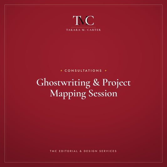 Ghostwriting & Project Mapping Session · TMC Editorial & Design Services